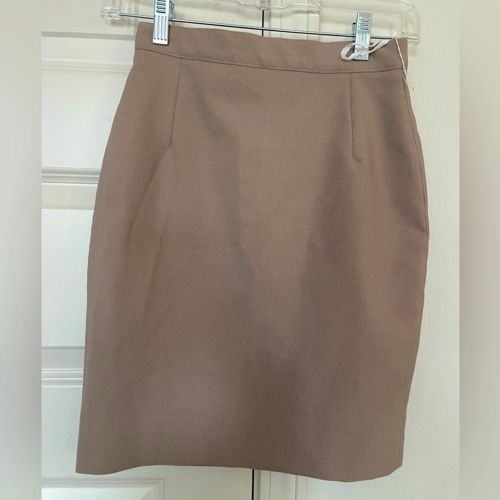 Silk & Wool Vintage Pencil Skirt - Picture 1 of 4